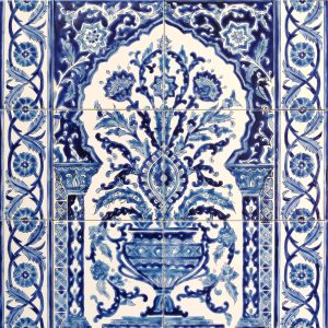 Bouquet Blue with Palmyre Border