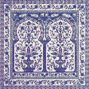 Fez Blue with Border